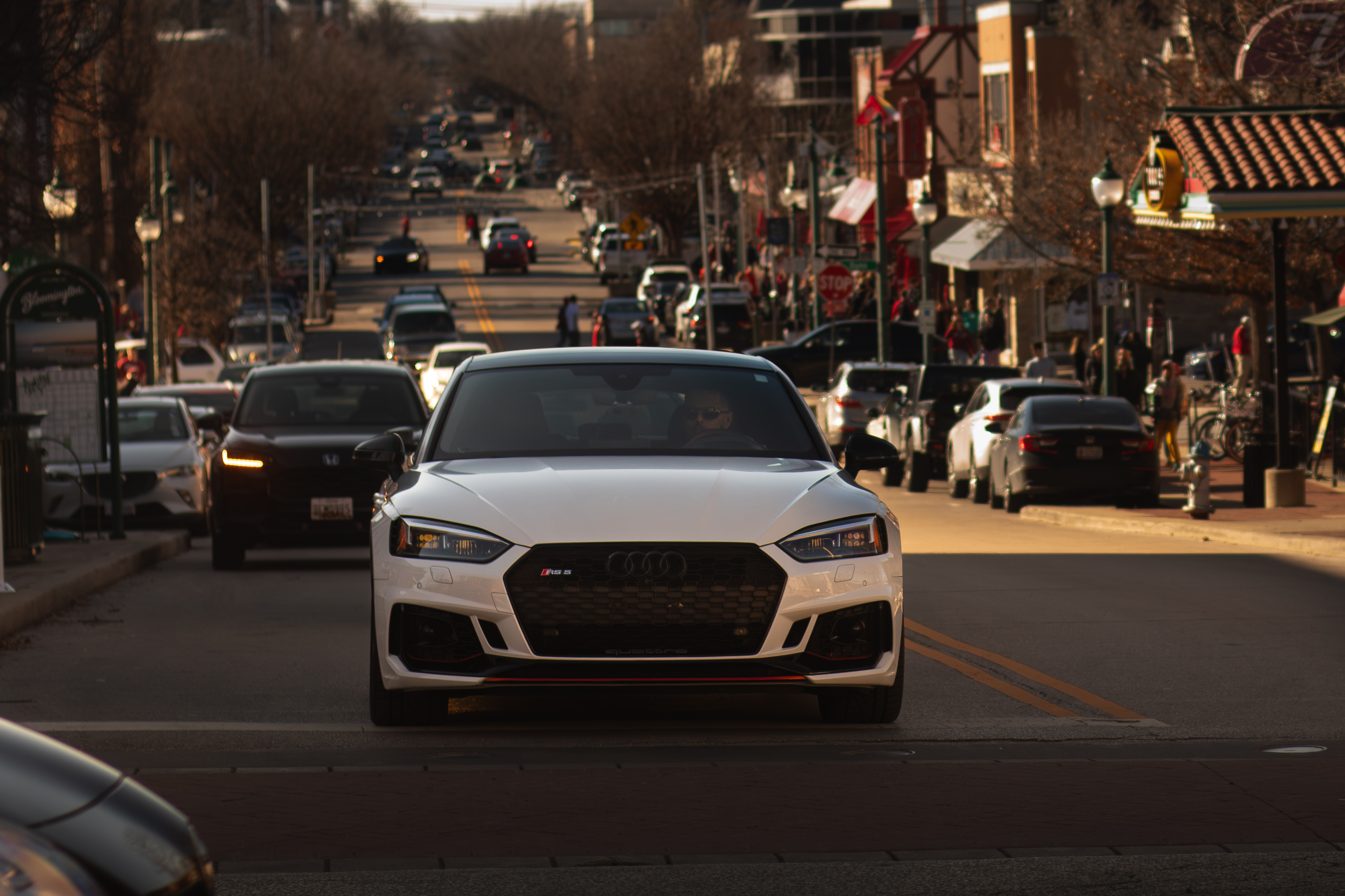 car driving in Kirkwood, Bloomington